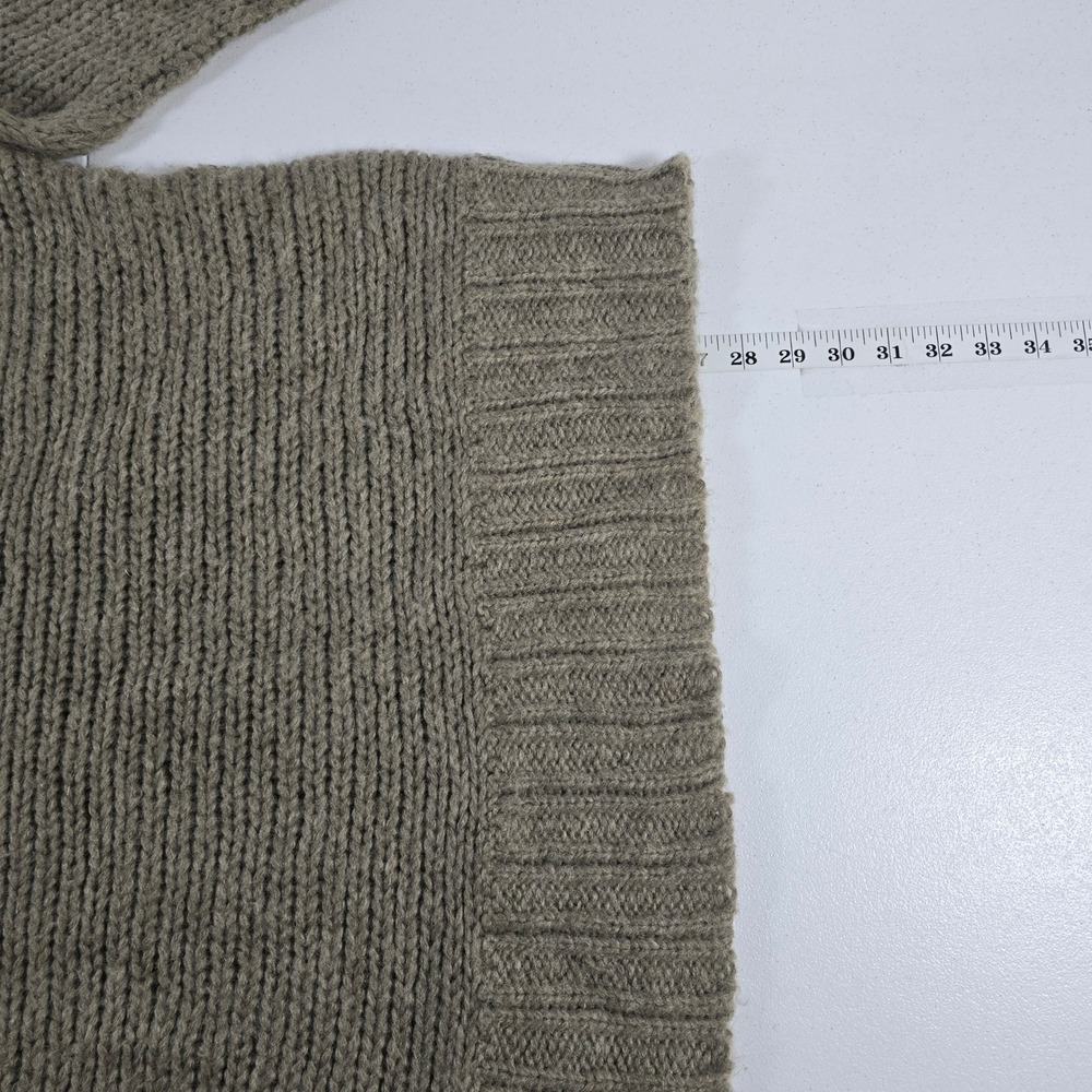 American Eagle Outfitters‎ Chunky Knit V Neck Sweater XL Oatmeal Beige - Picture 3 of 6